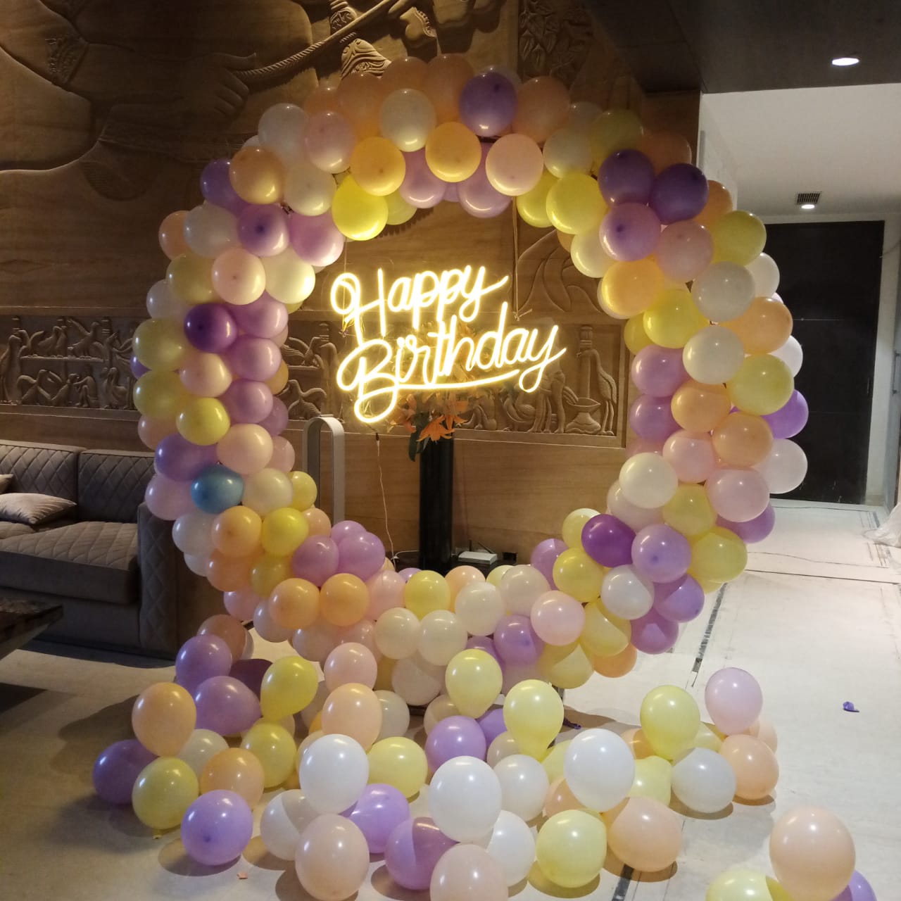Classy Ring Balloon Decoration at Home, Hyderabad – ExperienceSaga.com