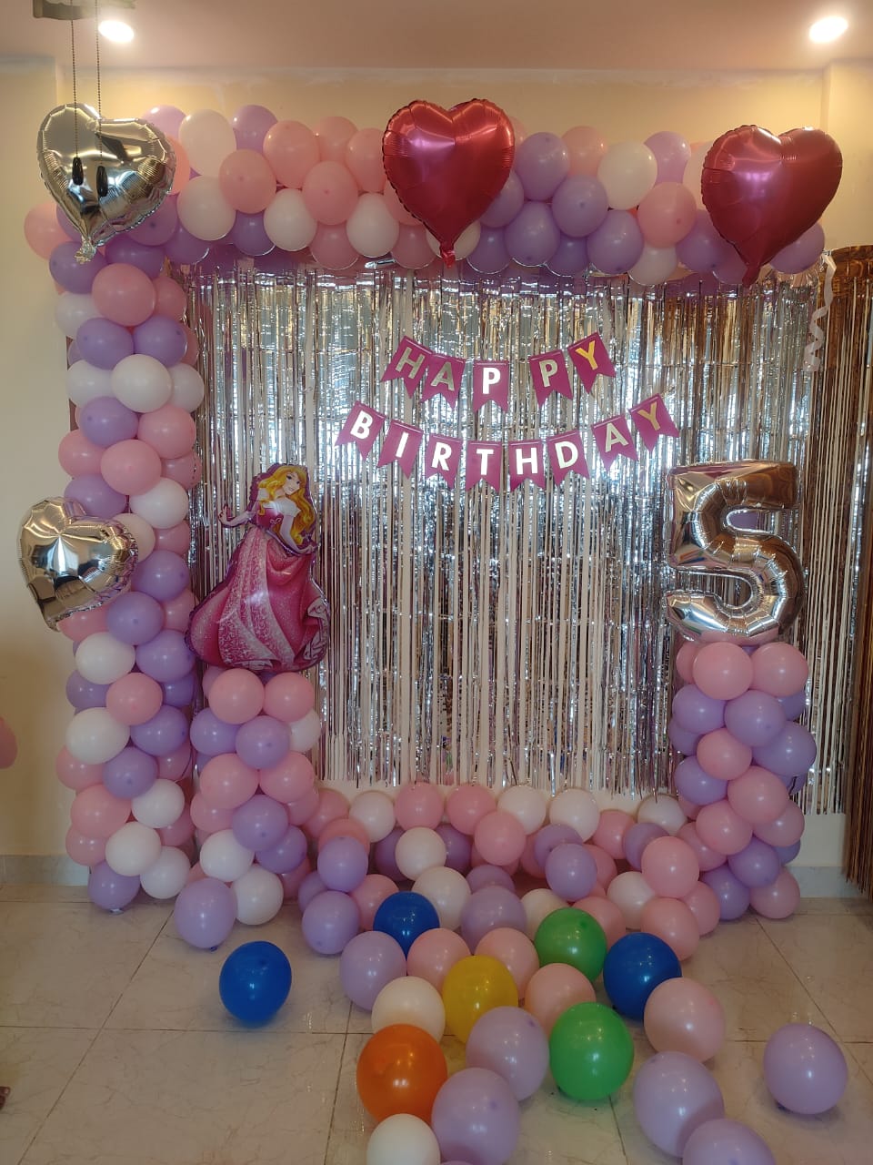 Aurora Princess Theme Balloon Decoration for Kid's Birthday ...