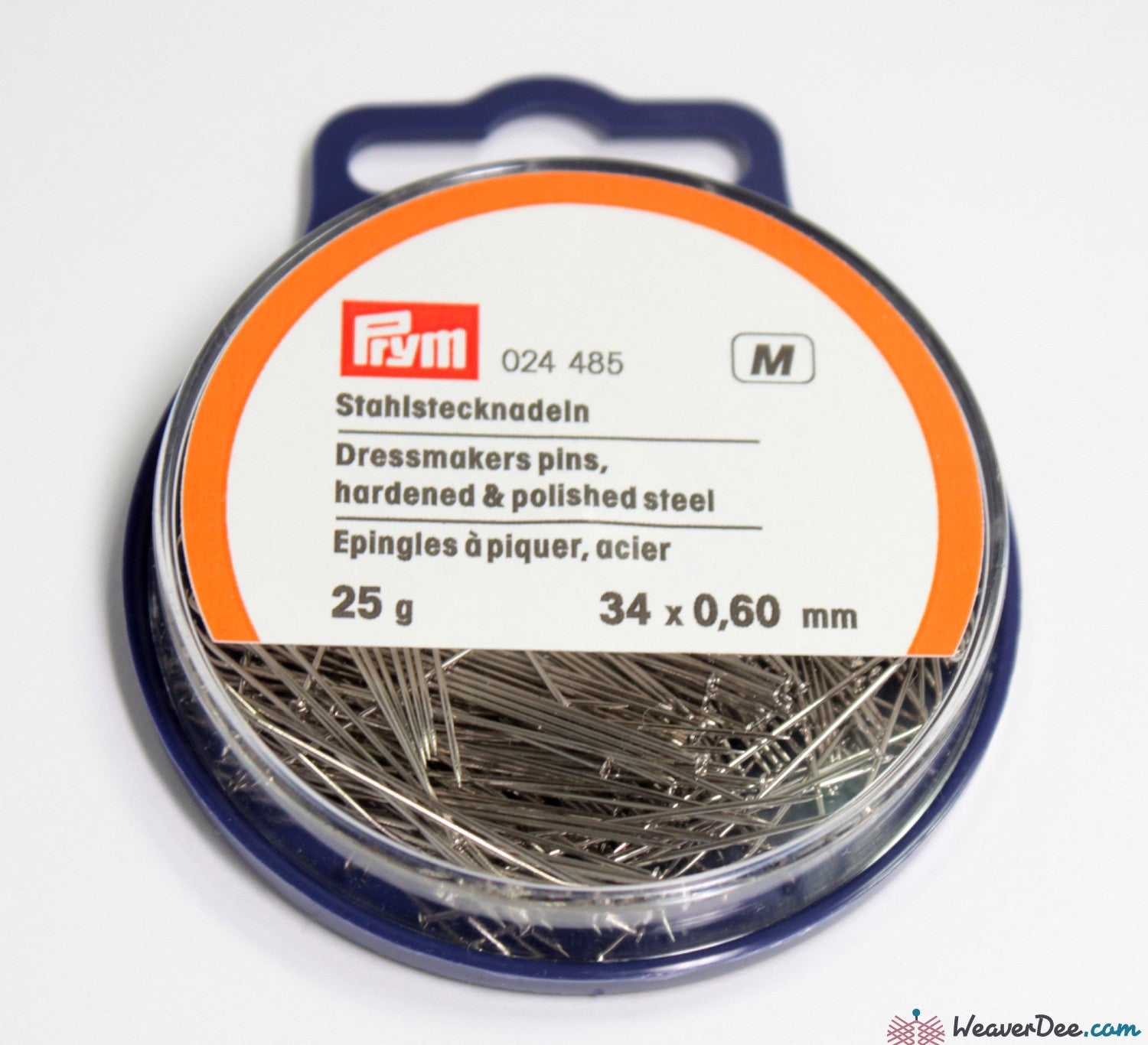 Prym 024485 Dressmakers Long Pins 25g Tub