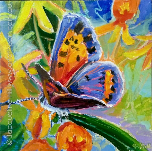 DP352 "Time Out" Original Oil on Panel Painting by Jacqueline Hill