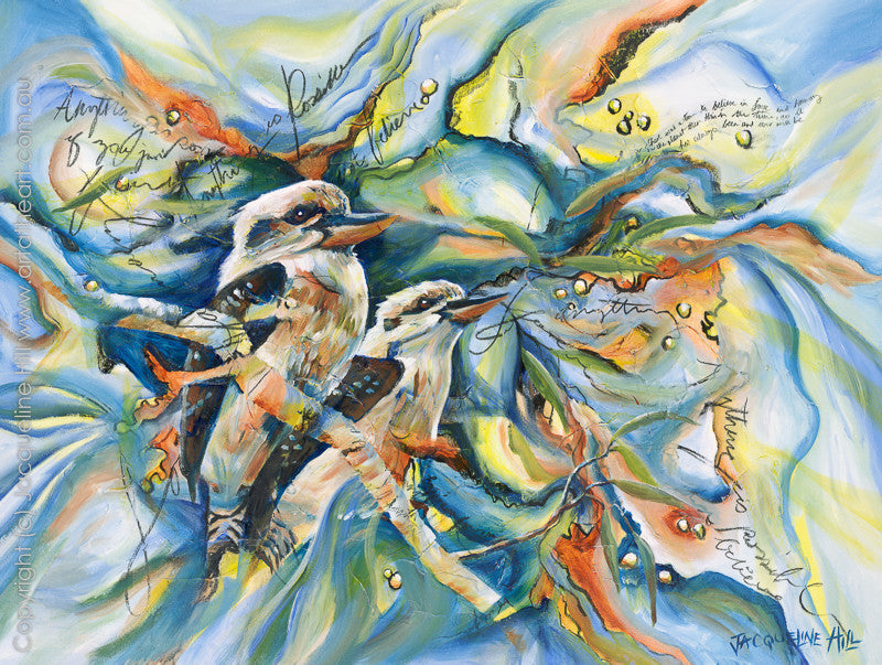 "The Lads (Kookaburras)" by Jacqueline Hill, Limited Edition Fine Art Reproduction