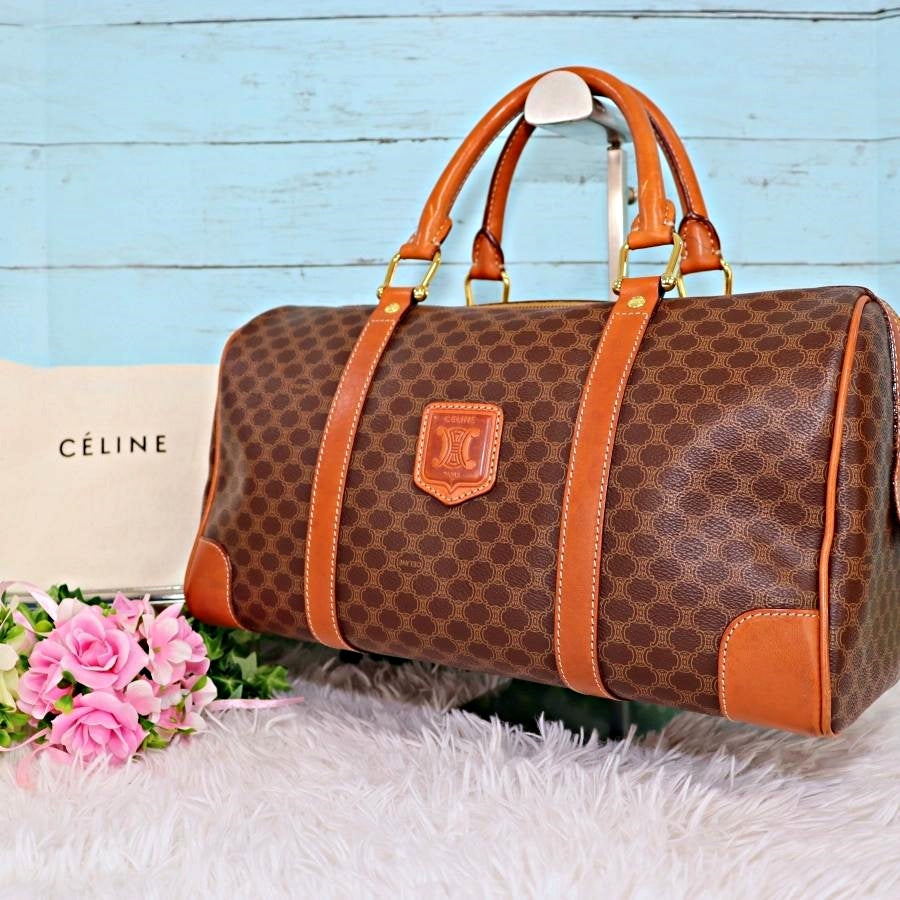 激安】 CELINE オールドセリーヌ ヴィンテージ ボストン マカダム柄