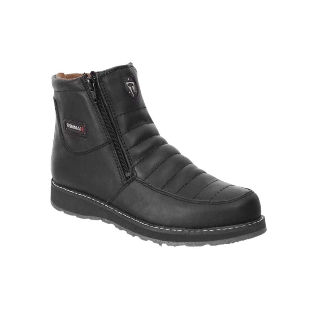 HM339 Black Boots Zipper, Double Density | Botas de Trabajo – ArlesShoes