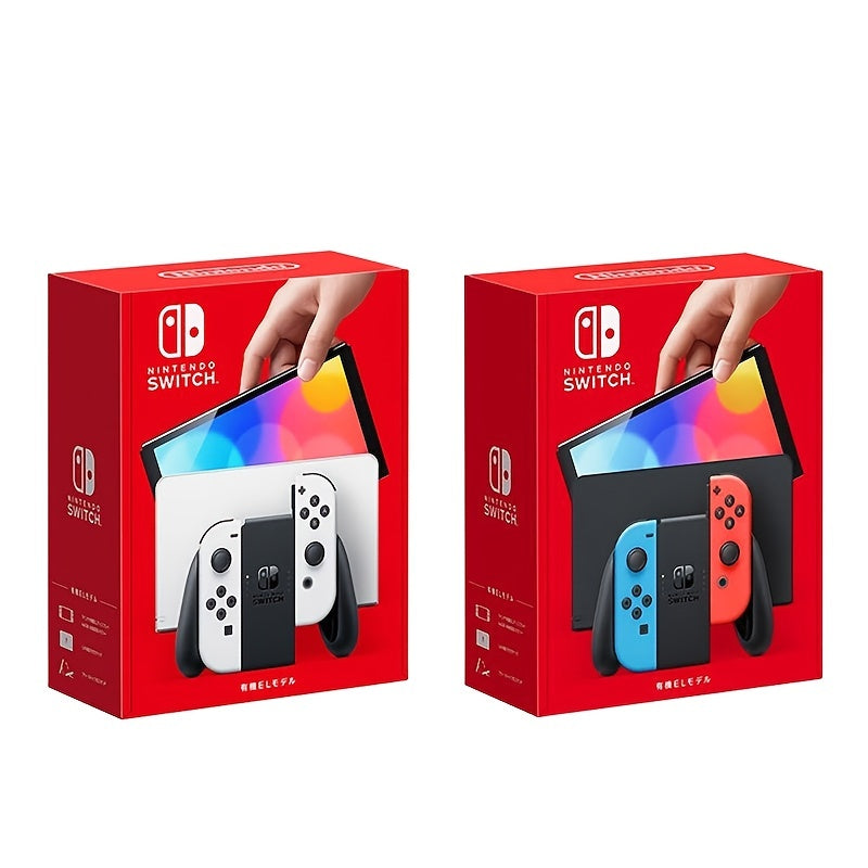 Nintendo Switch OLED Model White/Neon Blue/Neon Red Set TV Game
