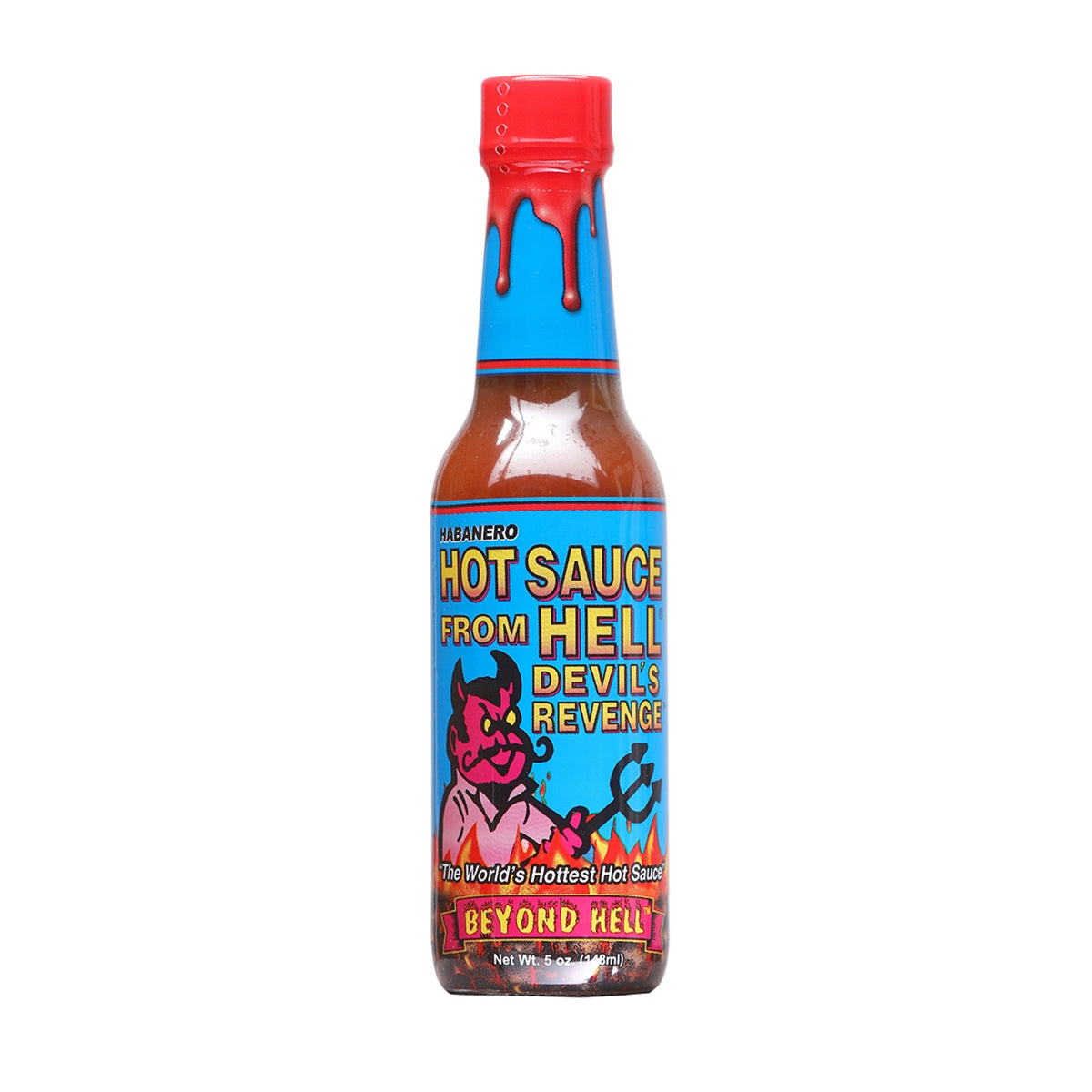Hot Sauce From Hell Devils Revenge Beyond Hell Blue Label 5 Oz Heat 10 