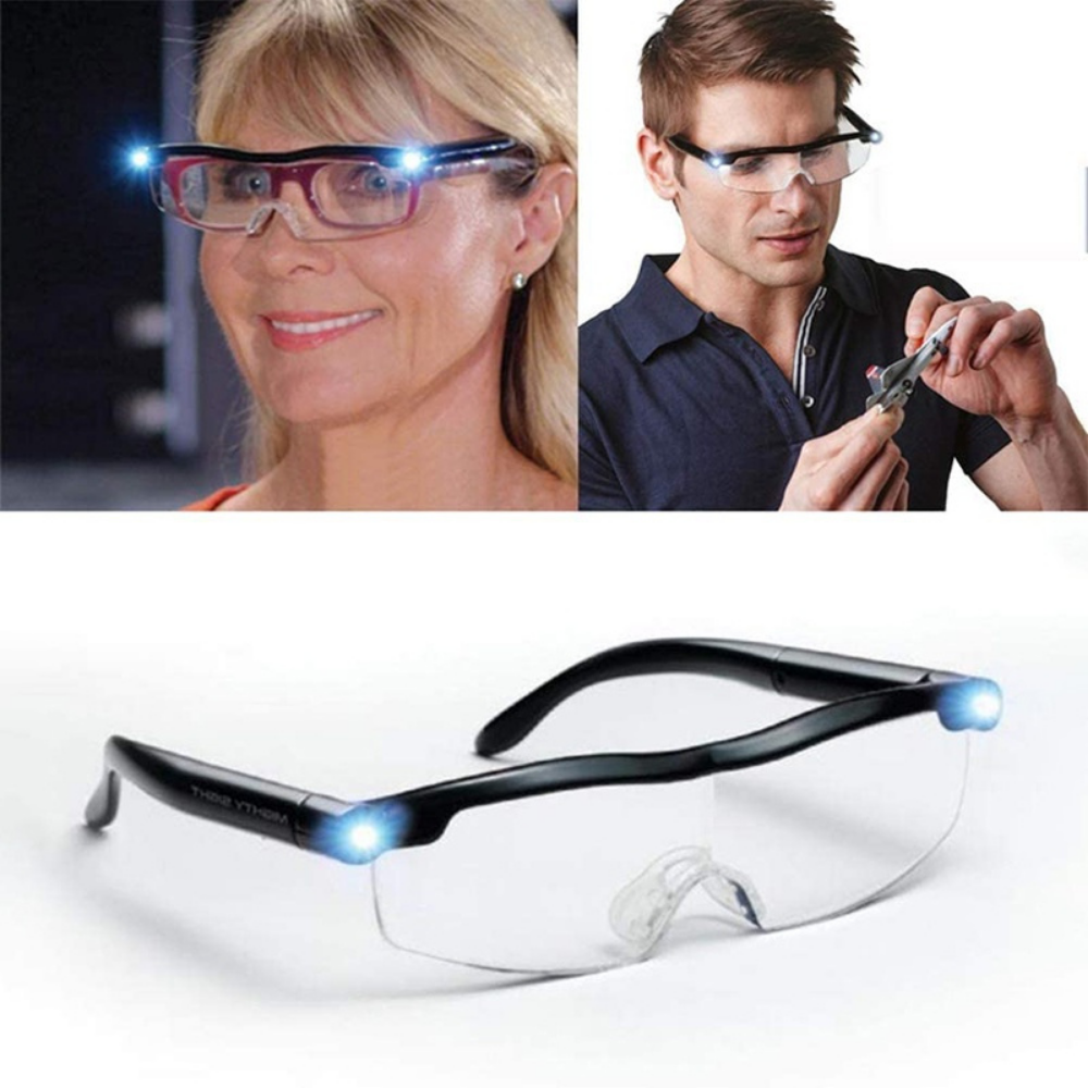 Gafas Lupa Aumento con Luz Recargable Estuche shopecol