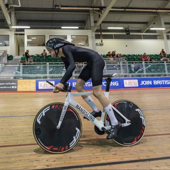 Aaron Freeman and Handsling TR3 in the 2km individual pursuit