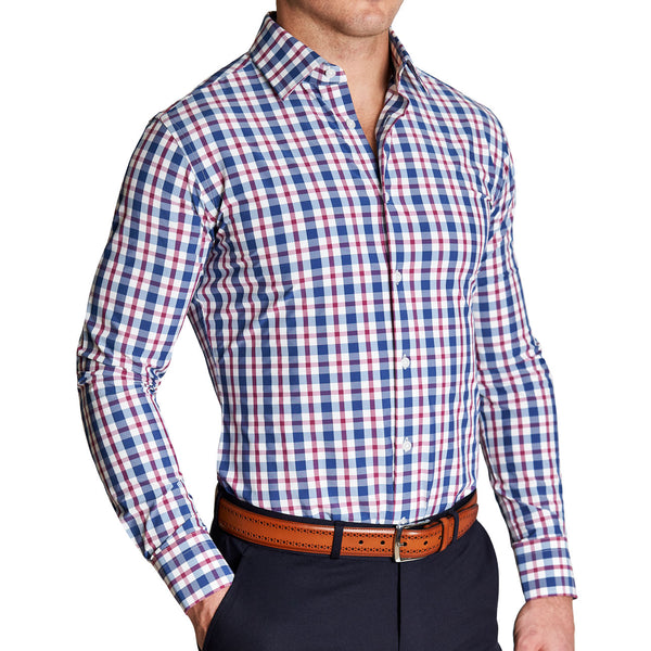 red white and blue dress shirt