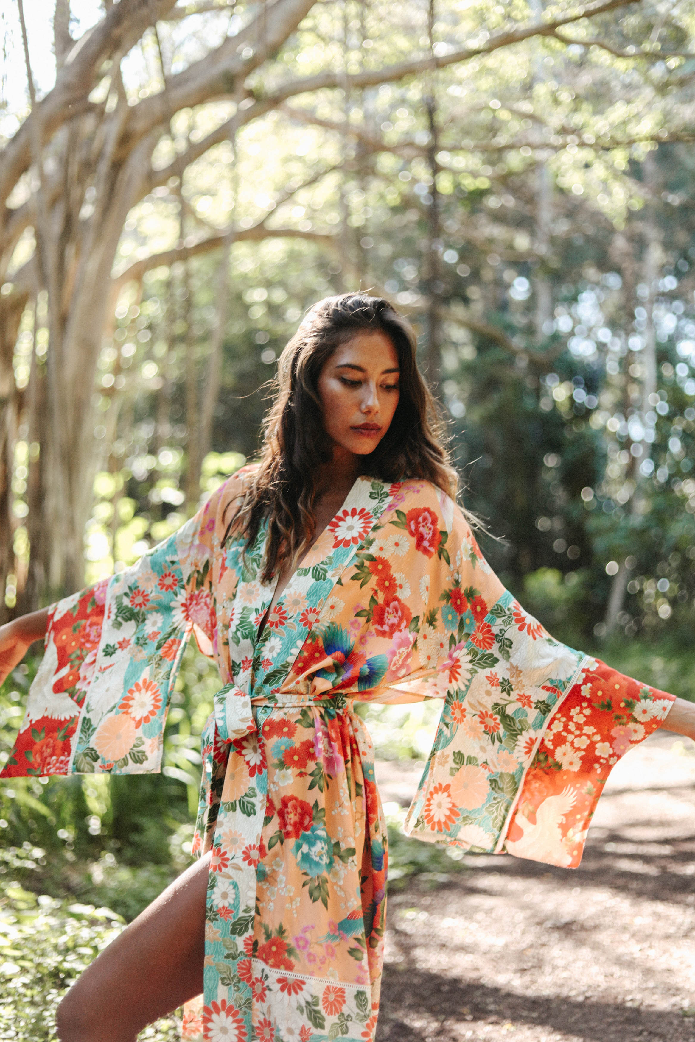 Spell Delilah patchwork kimono