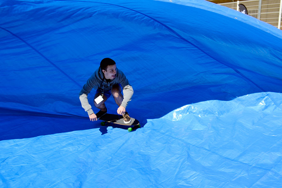 tarp surfing surfcity barcelona 2016 skatesurf