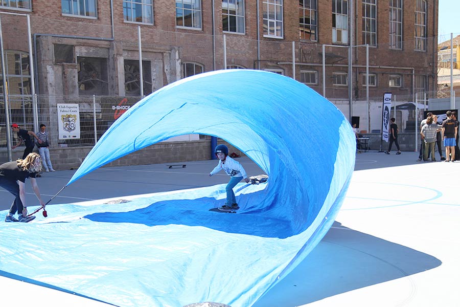 tarp surfing surfcity barcelona 2016 surfskate