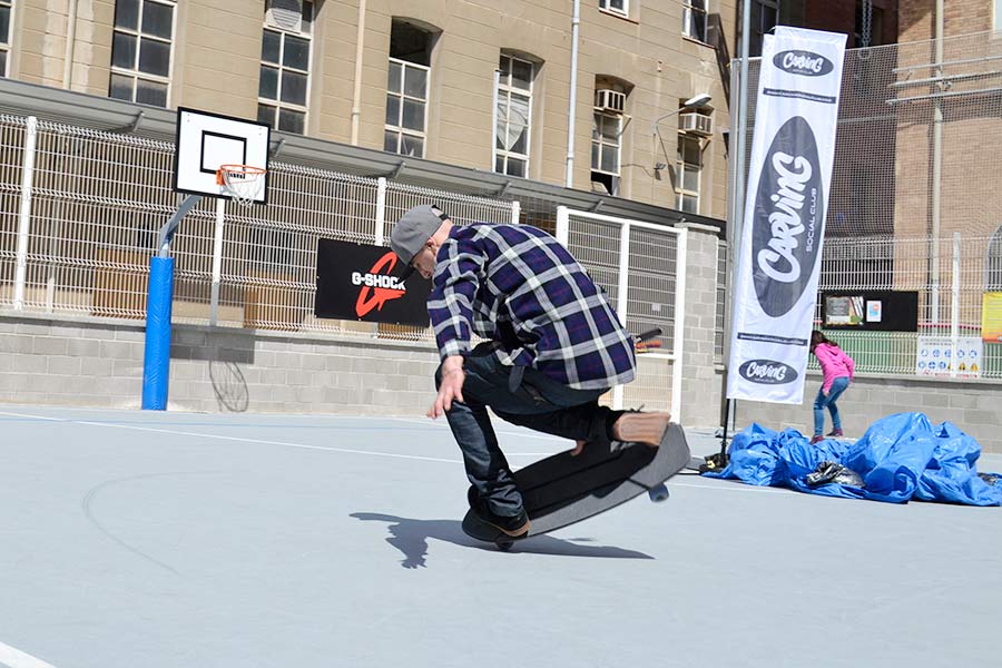 tarp surfing surfcity barcelona 2016 surfskate truco