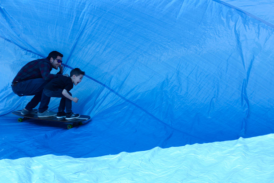 tarp surfing surfcity barcelona 2016 padre hijo