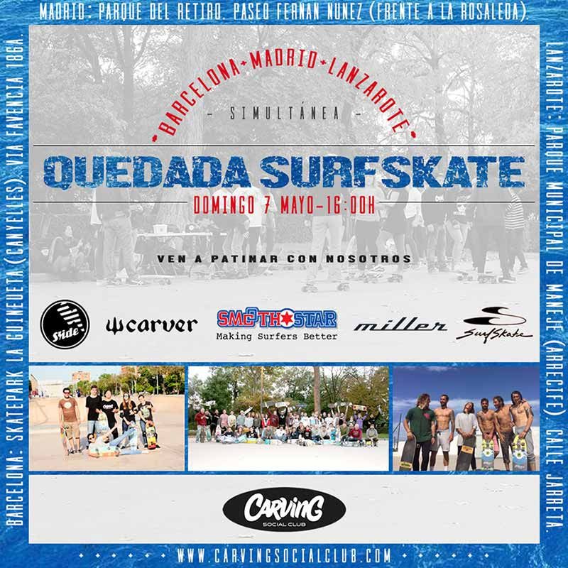 quedada simultánea surfskate 7 mayo 2017