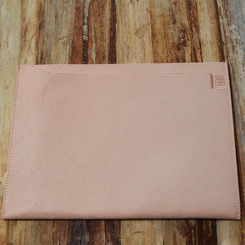 Midori goatskin leather notebook bag