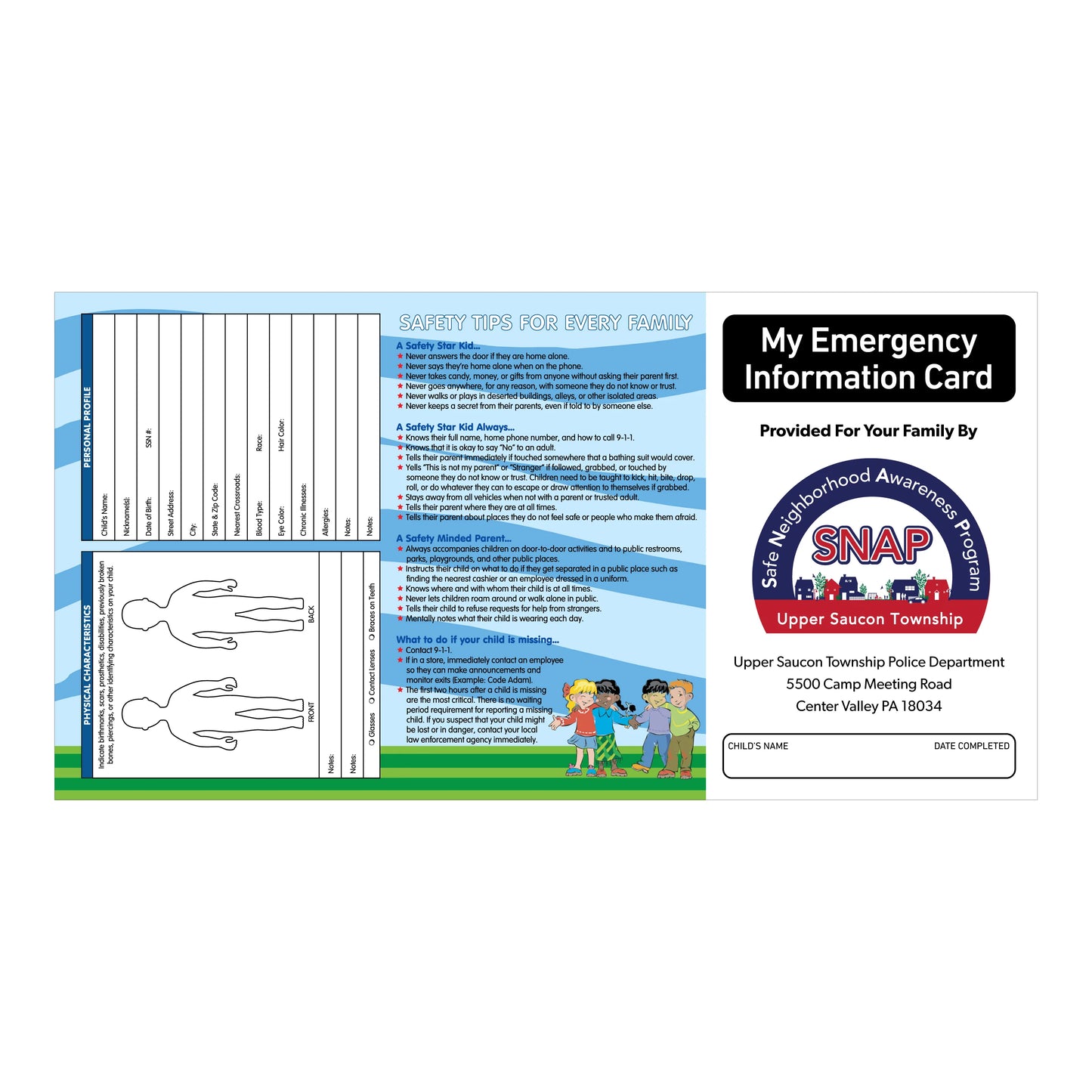 Complete Child ID Kits Custom