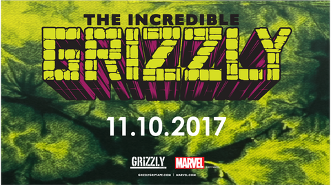 COMING SOON - GRIZZLY x THE INCREDIBLE HULK Grizzly x @Marvel GrizzlyGriptape.com | Marvel.com #TheIncredibleGrizzlyI57	