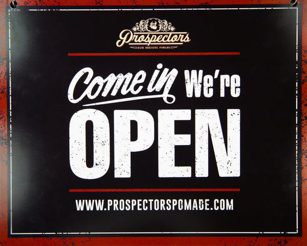 Prospectors Open SIgn