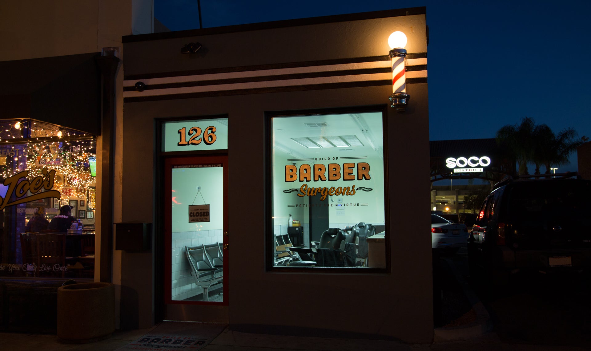 Barber Surgeons located in Fullerton's SOCO District