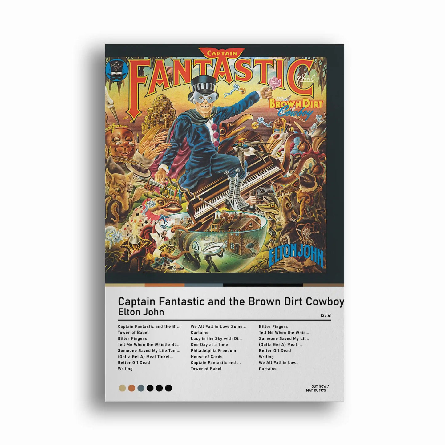 Image of poster Elton John Captain Fantastic and the Brown Dirt Cowboy 2