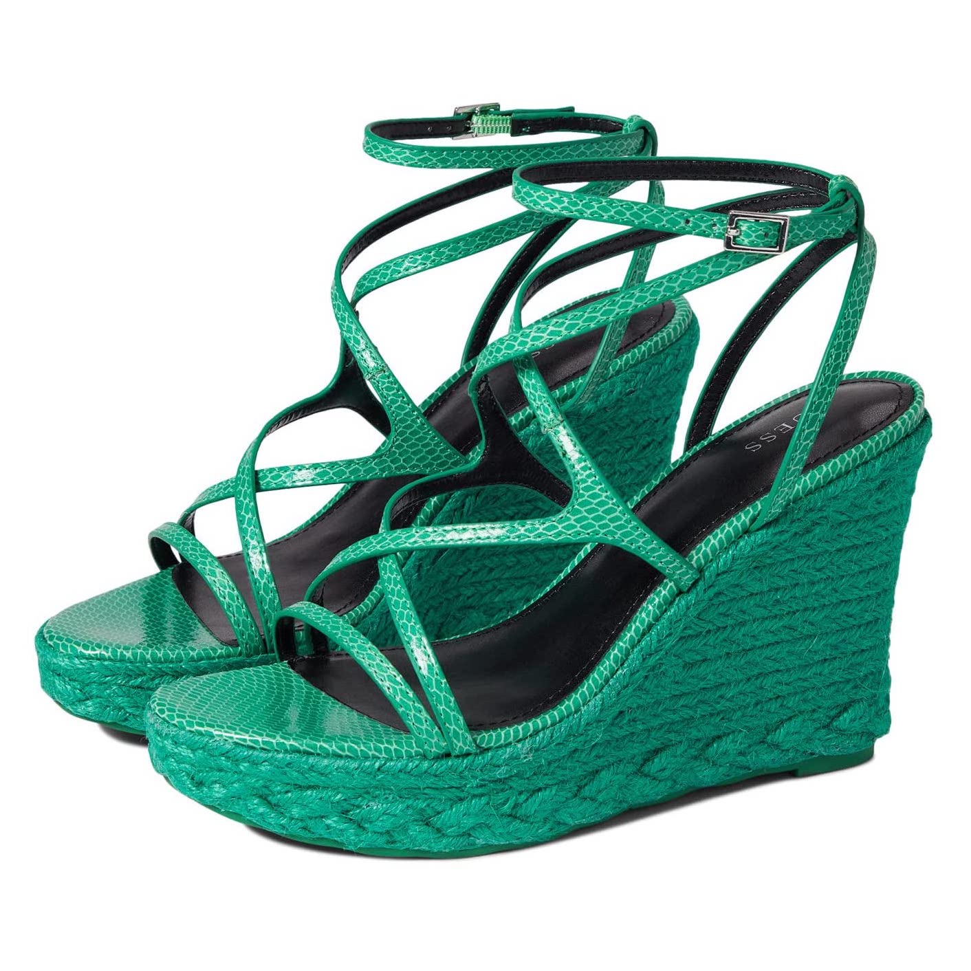 Kreek Luipaard Dusver Guess Shoes | Hirani Green Wedge Sandals | Style Representative