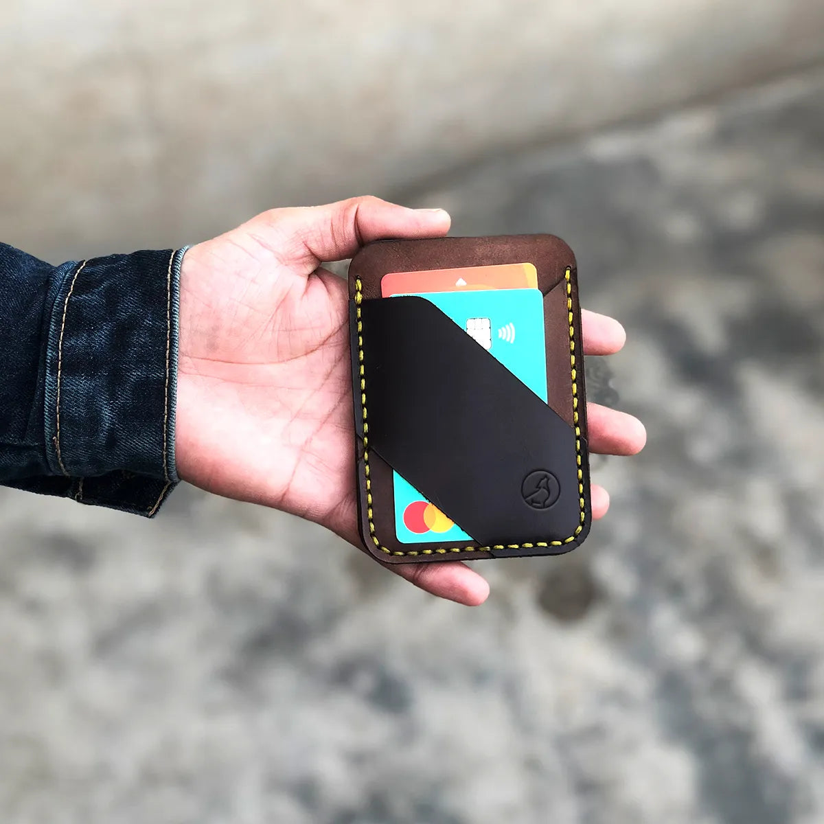 The Elysium: A leather Cardholder