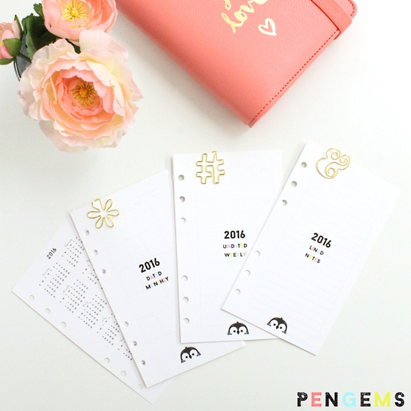 2016 PenGems Personal Planner Inserts