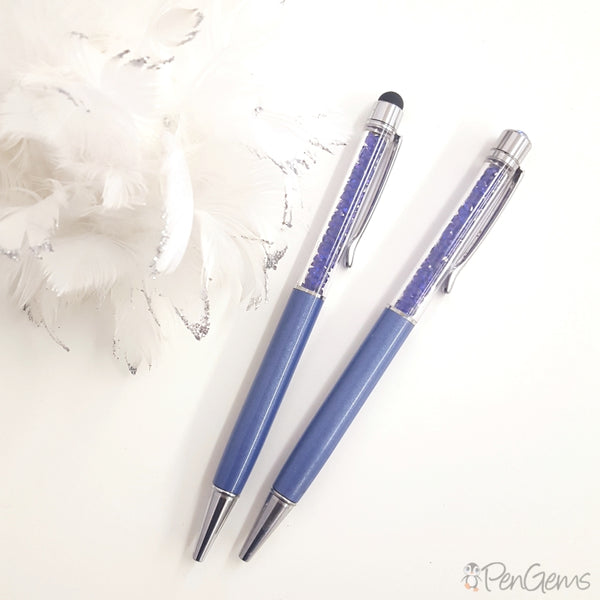Blue Sapphire Crystal Pens