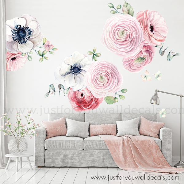 flower wall decal