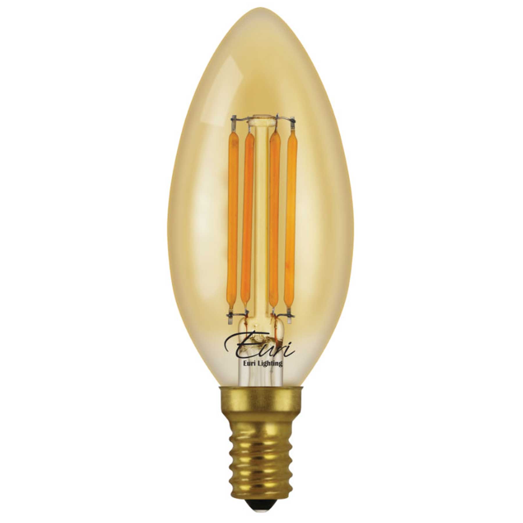 uitzetten te veel lijden 40-Watt Equivalent B10 E12 Blunt Tip Bullet Candelabra LED Filament Li