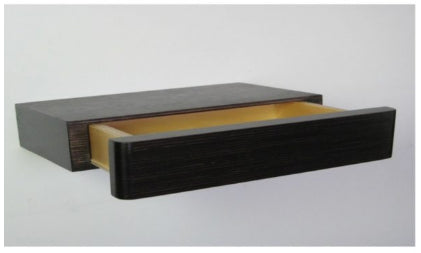 Floating Bedside Cabinet Slim Black