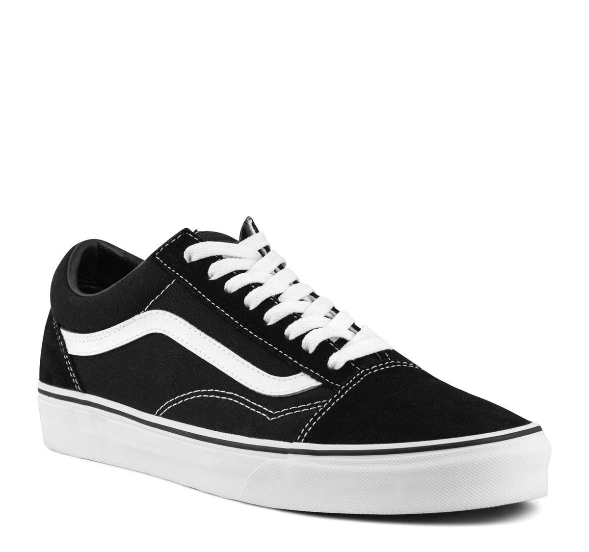 vans white with black line