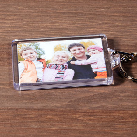 Clear Plastic Photo Keyring