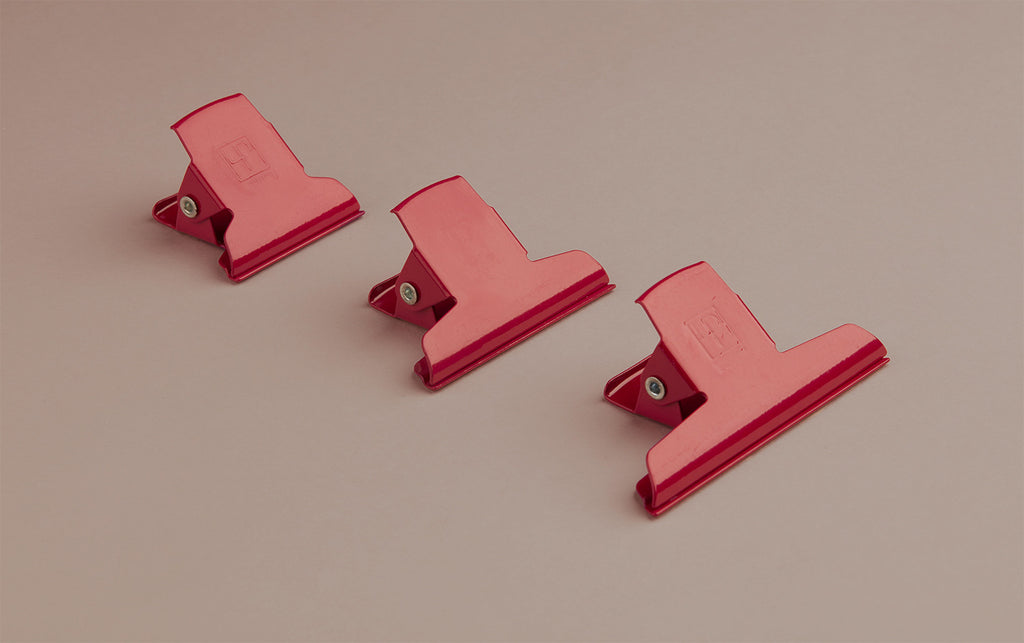 red binder clips