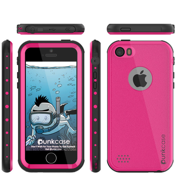 iPhone SE/5S/5 Waterproof Case, PunkCase StudStar Pink Water/Shock/Dirt/Snow Proof | Warranty – punkcase