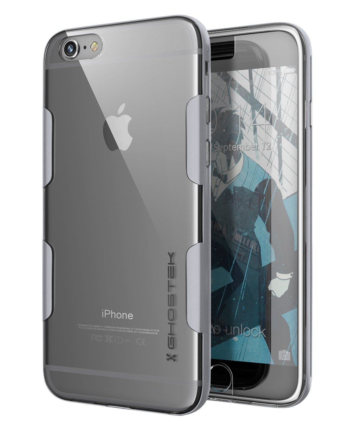iPhone 6s Plus Case Silver Ghostek Cloak Series for Apple