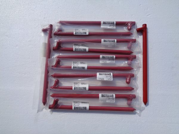 TENT STAKES Lot of 24 MILITARY SURPLUS 12” PAINTED ALUMINUM  ANTENNA 