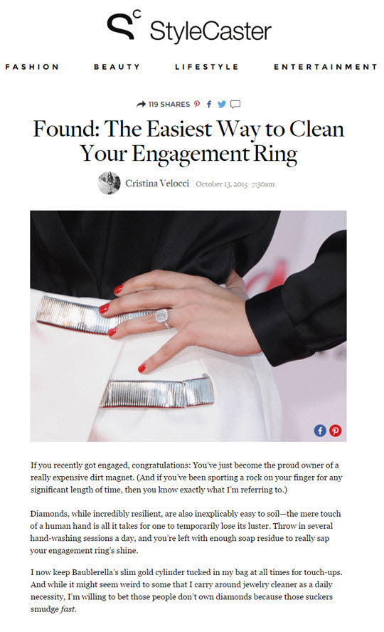 Bling Brush | Easy Way to Clean Engagement Ring | StyleCaster 