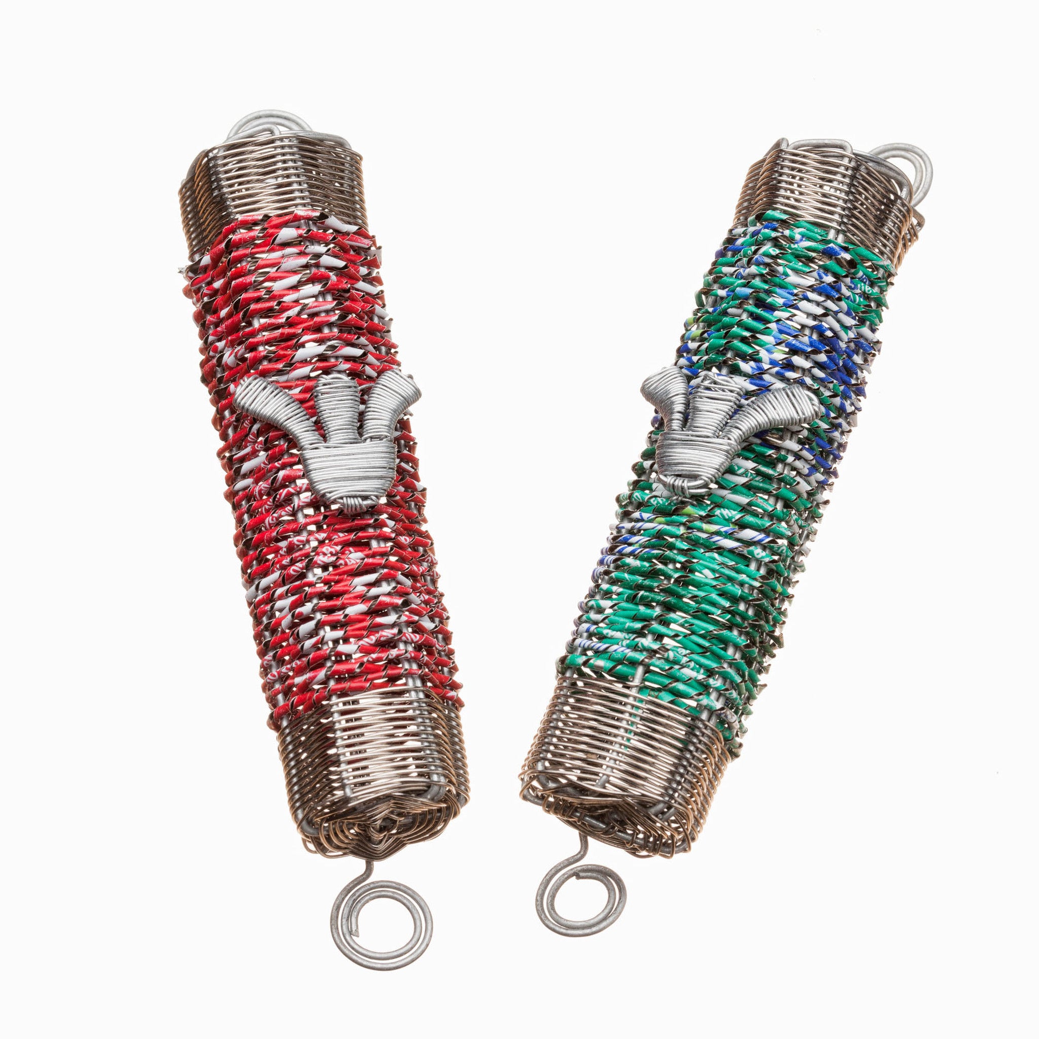 Mezuzah made from recycled soda cans (Sprite)