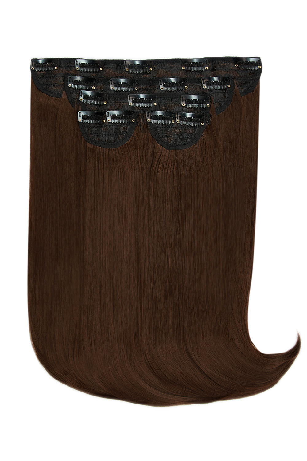 Super Thick 16" 5 Piece Curve Clip In Hair Extensions - Golden Brown