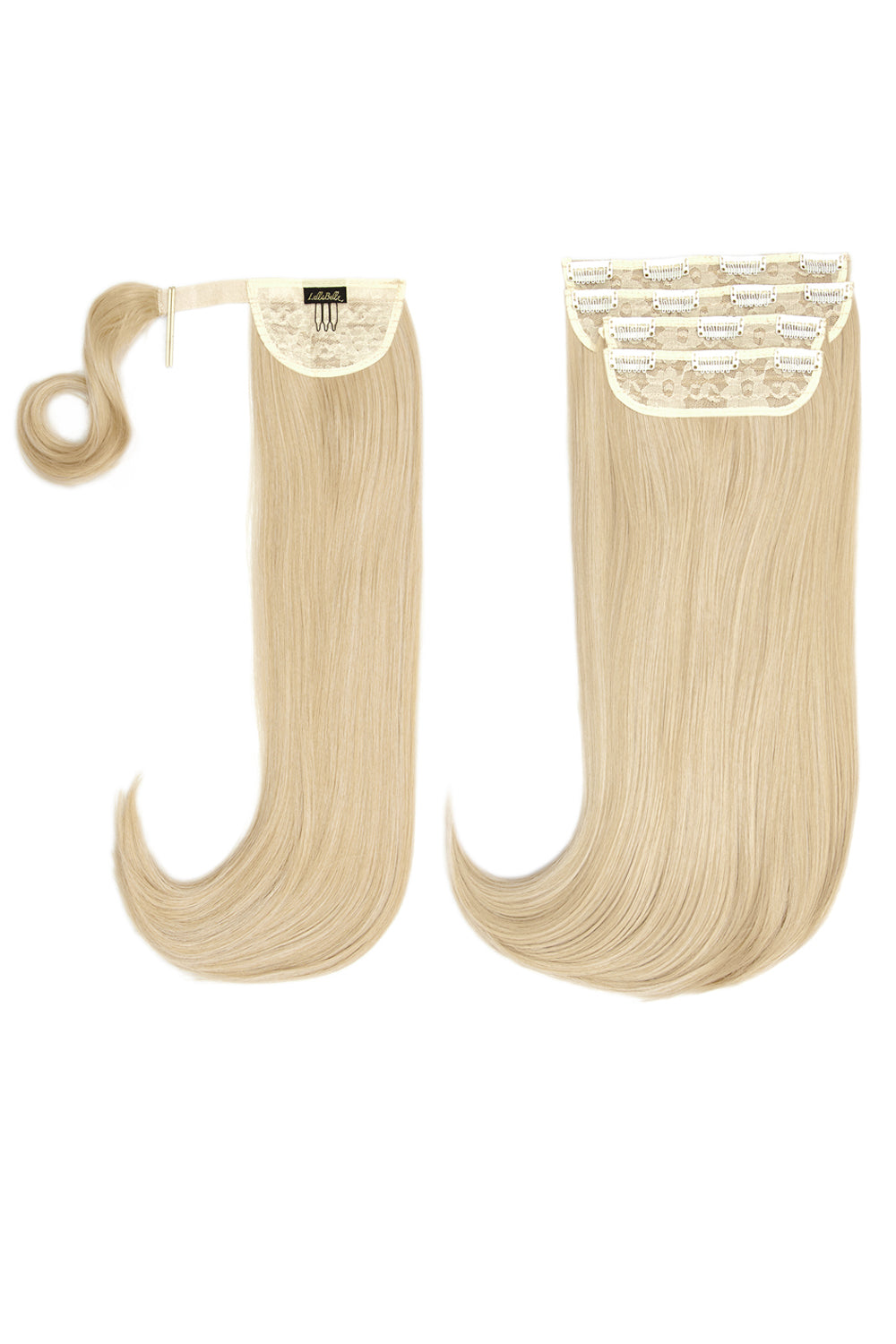 Ultimate Half Up Half Down 22’’ Straight Extension and Pony Set - California Blonde Festival Hair Inspiration