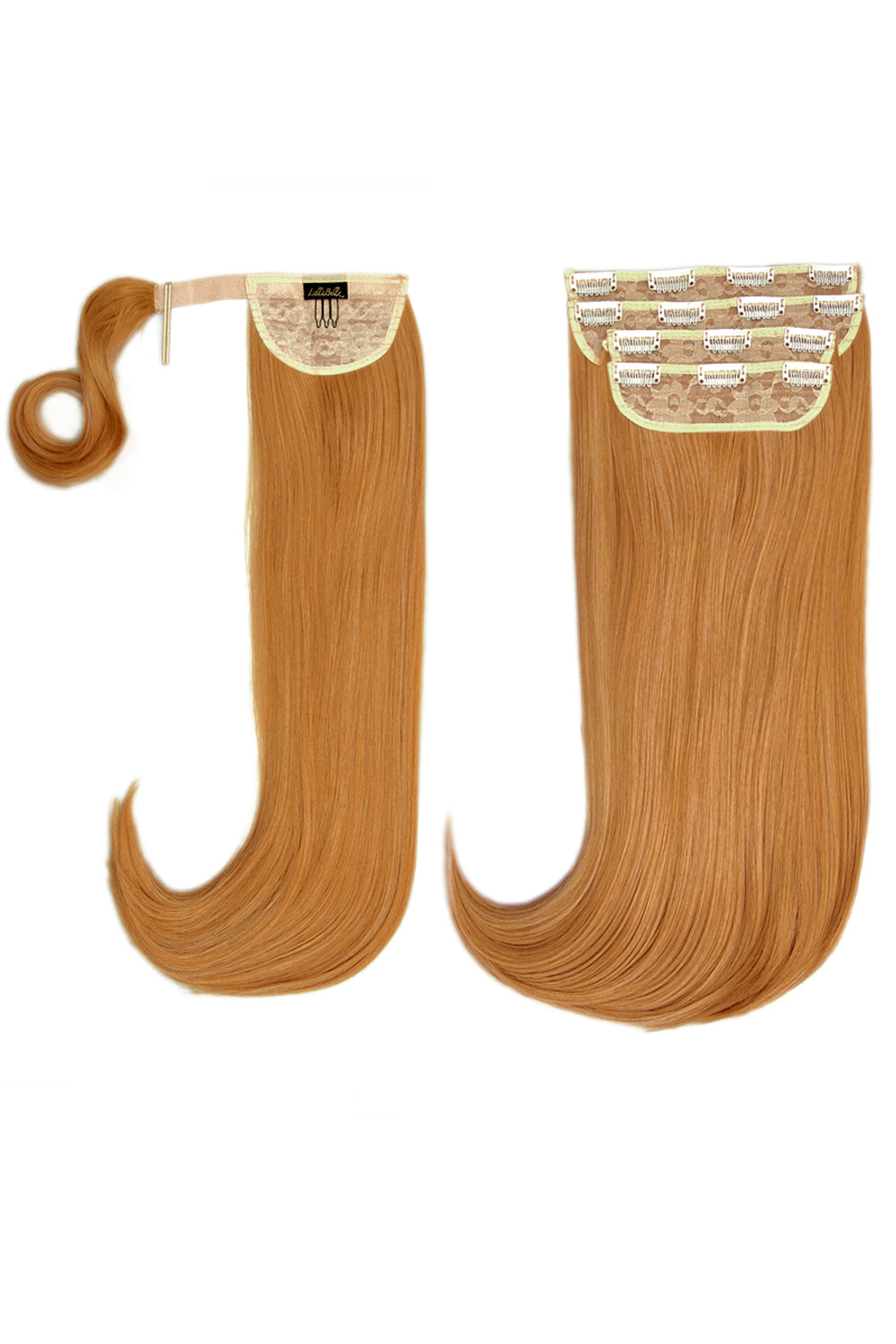 Ultimate Half Up Half Down 22’’ Straight Extension and Pony Set - Strawberry Blonde