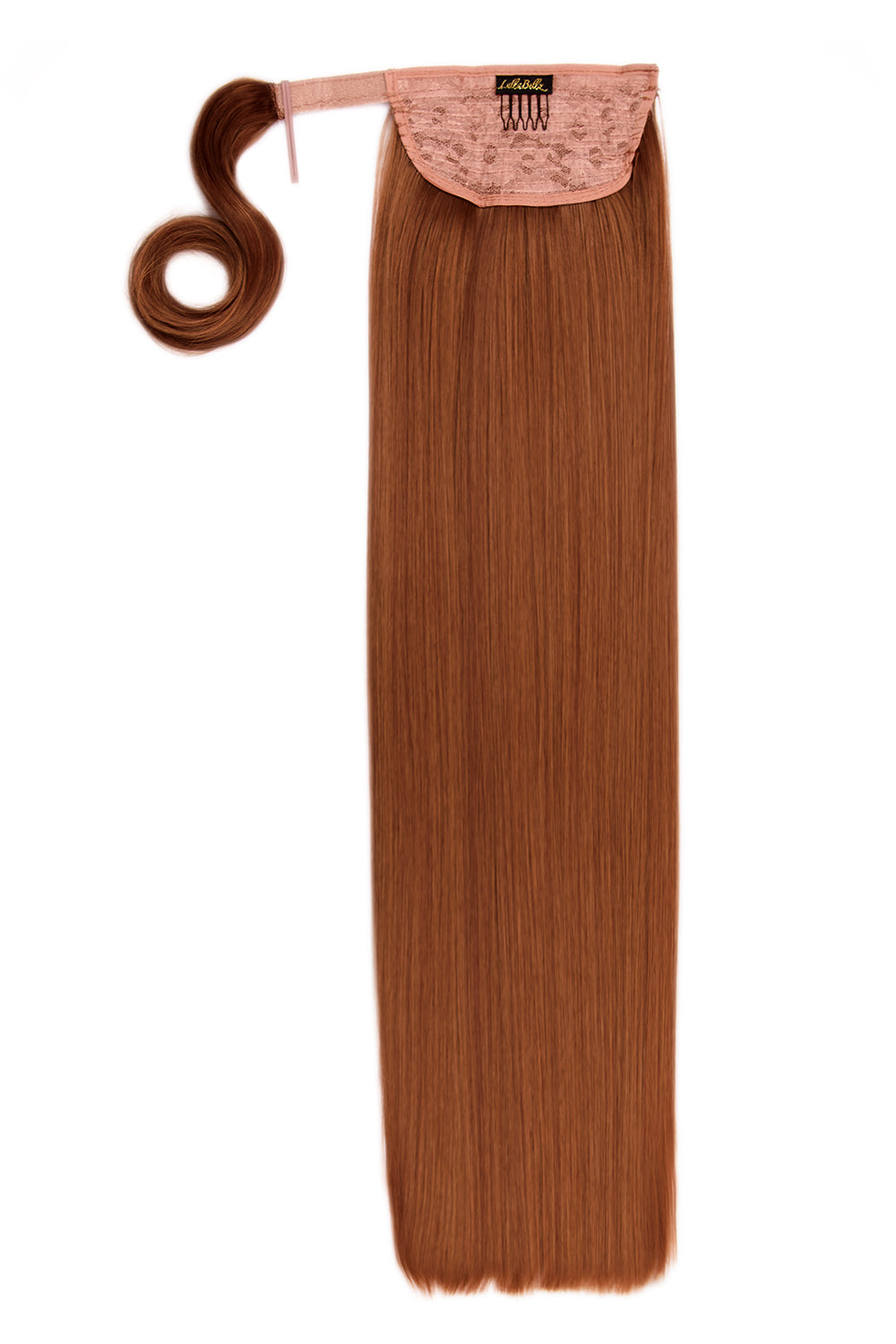 Grande Lengths 26" Straight Wraparound Ponytail - Copper Red