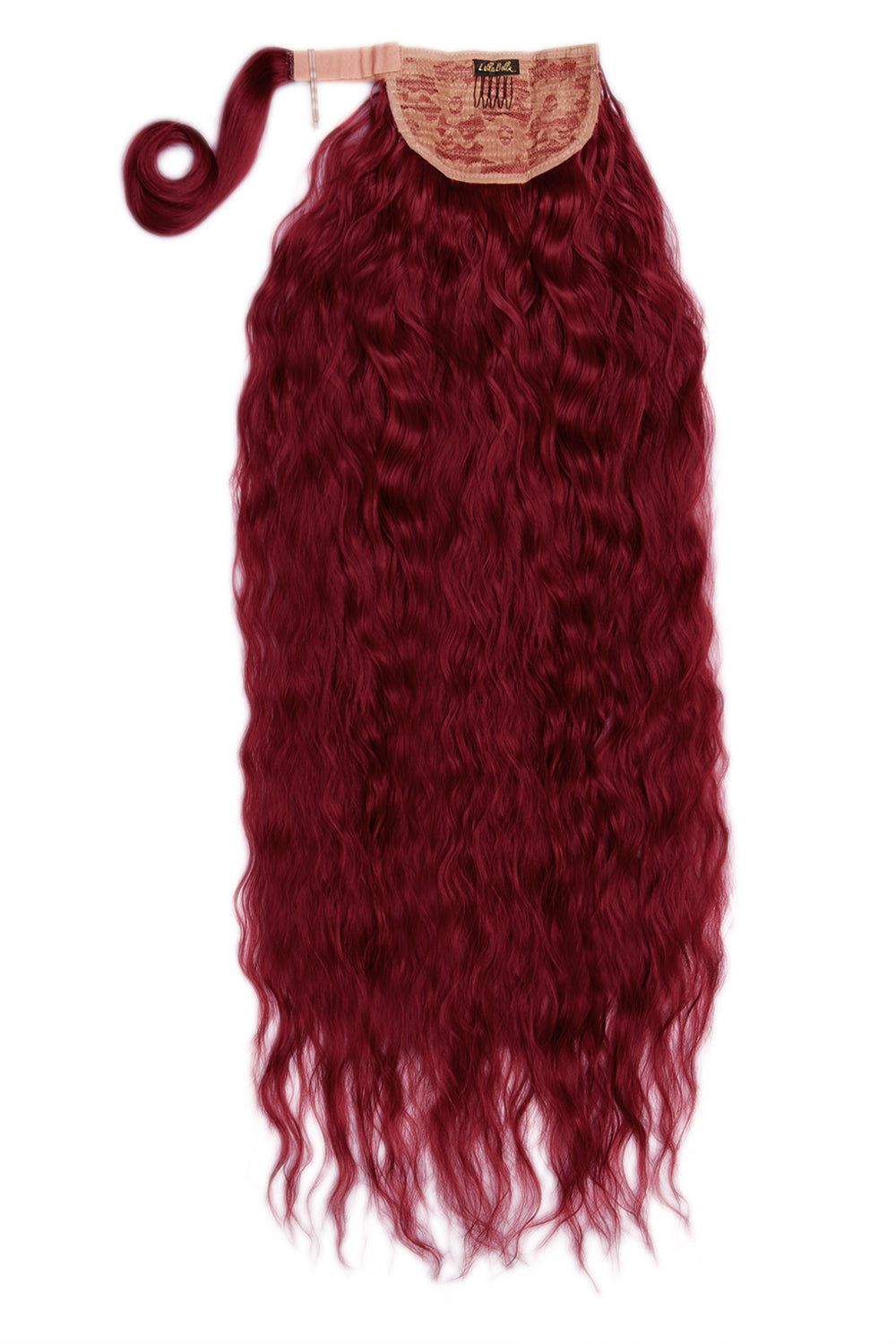 Extra AF 34’’ Textured Wave Wraparound Pony - Burgundy Festival Hair Inspiration