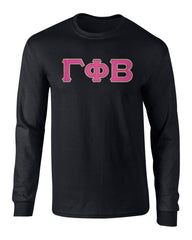 Gamma Phi Beta Twill Letter Long Sleeve Tee