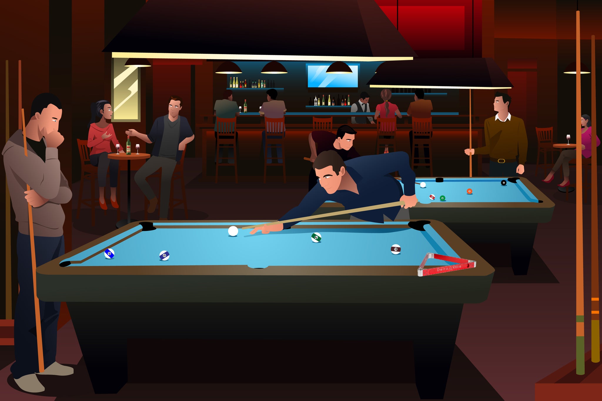 Billiards  What To Know When Playing Pool At A Bar – Delta-13