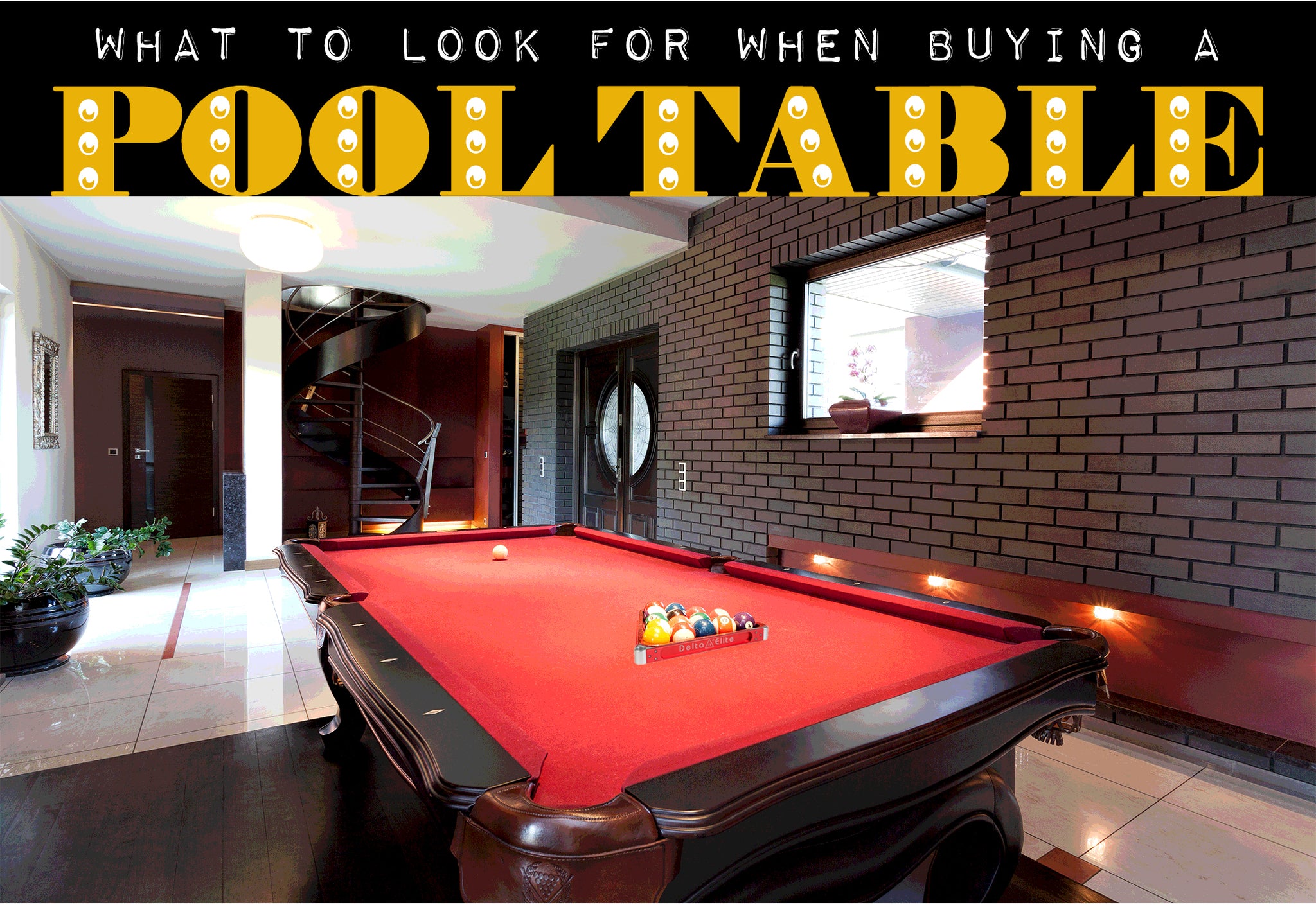 Purchasing a pool table