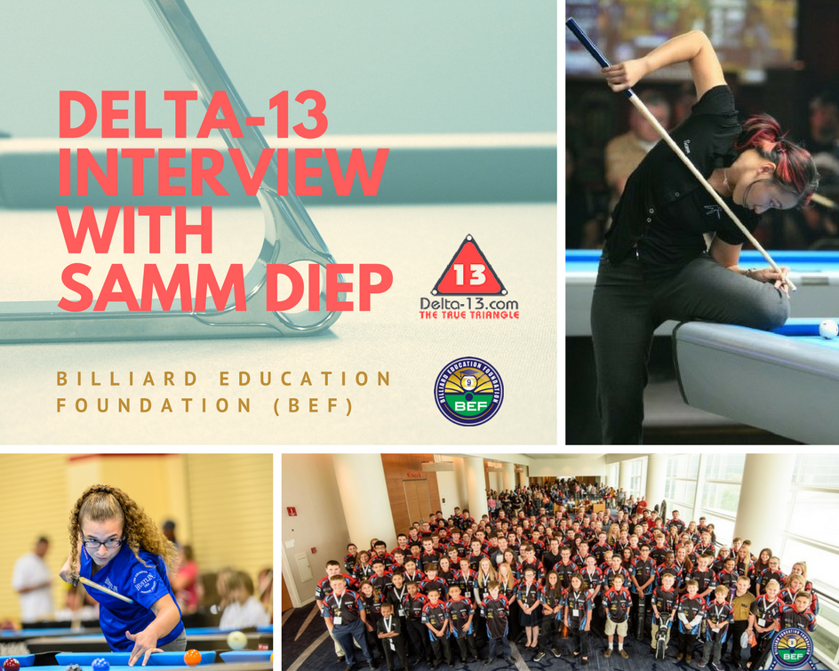 Samm Diep and Billiard Education Foundation