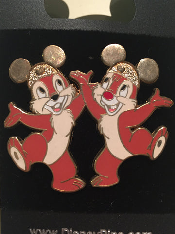 Chip n Dale Gold Ears Pin
