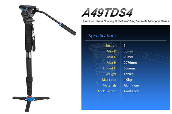 Benro_A49TDS4_Aluminum_5_Section_Video_Monopod_Kit-2_grande